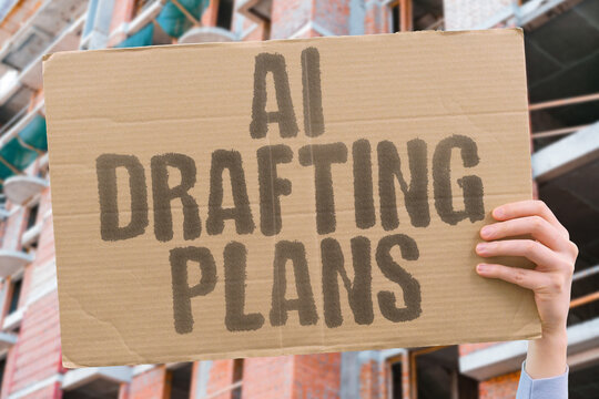 "AI Drafting Plans" Software creates architectural drawings from specifications automatically efficiently. DRAFT. PLAN. BLUEPRINT. DESIGN. ARCHITECT.