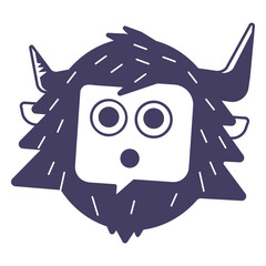 Yeti silhouette sticker