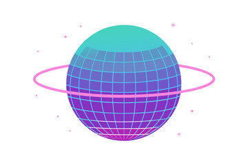 Planet with ring design