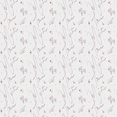 hand drawn seamless pattern background with vintage colors