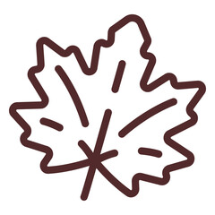 Maple leaf stroke maple leaf