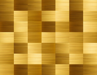 Złote tło z geometryczną mozaiką prostokątów – metaliczny wzór, elegancka tekstura i luksusowy efekt. © Henryk Guziak