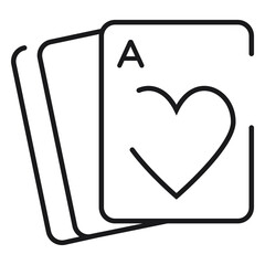 Playing cards icon