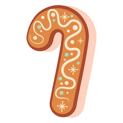 Gingerbread cookie candy cane ginger cookie