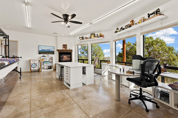 Bright Collaborative Space, Spacious Area With Ample Daylight, Open Work Environment With Multiple Stations