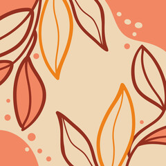 Obraz premium Stylish Abstract Leaf Patterns for Modern Decor stylish abstract leaf