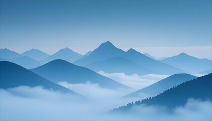 mountain landscape with clouds