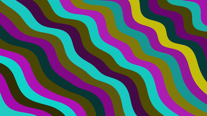 Wavy Lines Pattern - Abstract Background with Dynamic Color Waves for Modern Designs