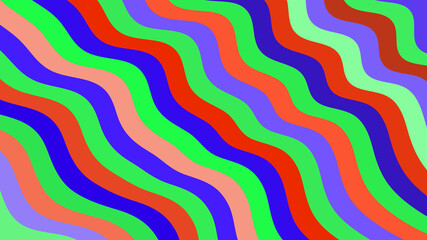 Bold Wavy Stripes: A Vibrant Abstract Background with Colorful Lines for Creative Designs