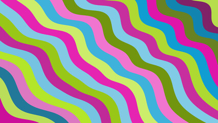 Bright Wavy Line Art: A Vibrant Abstract Background with Playful Colors, Ideal for Modern Designs and Artistic Concepts