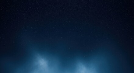 Vast deep blue night sky with countless sparkling stars.