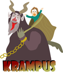 Image of evil Krampus demon