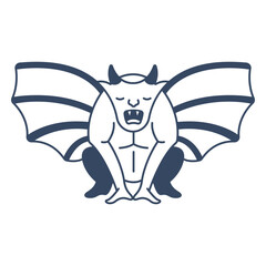 Monster gargoyle stroke