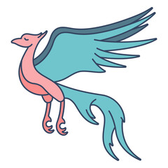 Monster stymphalian bird flat