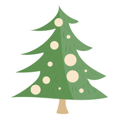 Christmas tree simple decors