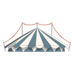 Circus tent roof colored