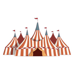Fototapeta premium Colored circus tents