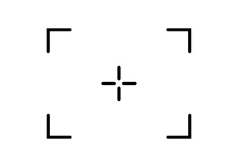 Marco de enfoque digital minimalista