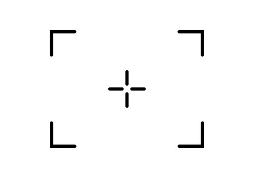 Marco de enfoque digital minimalista