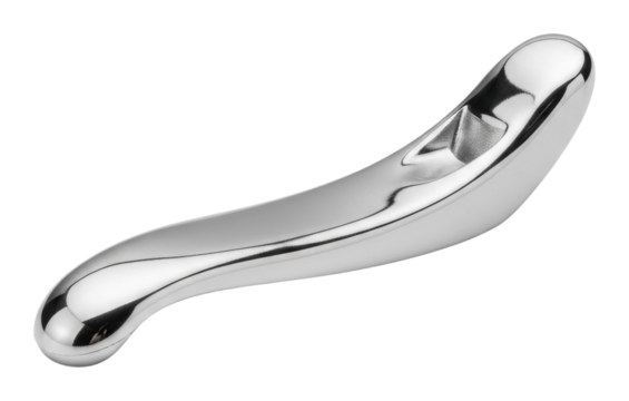 Sleek stainless steel handle design workshop product modern isolated on transparent background