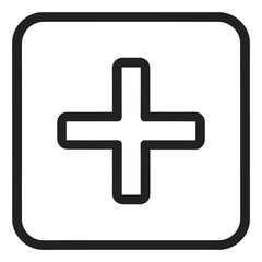 medical symbol, medical icon, minimalist style, black and white, simple graphic design, geometric shapes