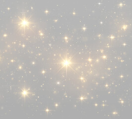 Golden dust png glows with yellow sparkles, Christmas light, and floating particles. Tiny sparks...