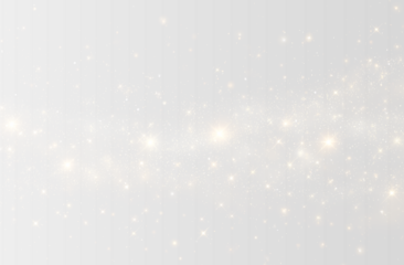 Sparkling gold dust png floats on a transparent background with yellow light particles. Highlights and bokeh add magical Christmas sparks. Perfect for holiday designs, festive overlays, and cards.