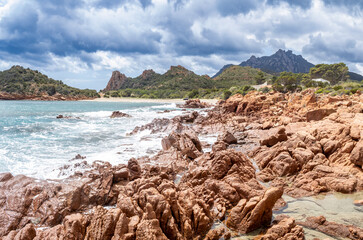 Su Sirboni beach in Sardinia island