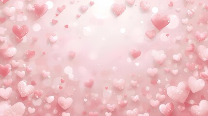 背景素材 たくさんのハート Background Lots of love （Generative AI）