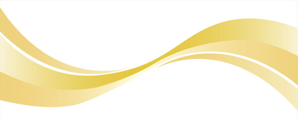 Vector gold line background curve element with white space for text and message design, overlapping layers, vector