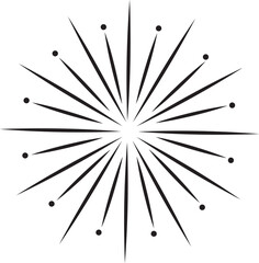 Abstract Fireworks Burst Collection &ndash; Radiant Festival Lights Vector