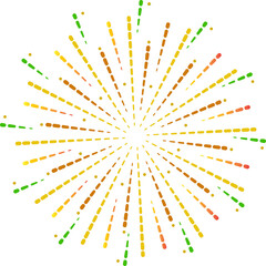 Colorful Firework Spark Explosion Vector