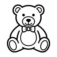 Cute teddy bear drawing