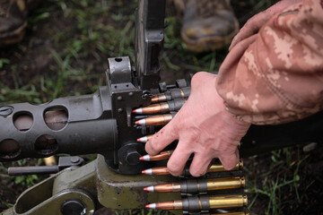 browning machine gun outdoor practice