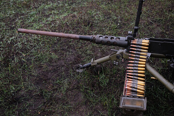 browning machine gun outdoor practice