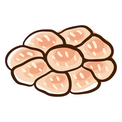 Bread challah hand drawn