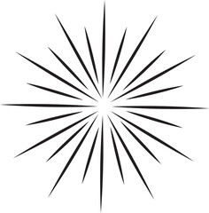 Minimal Fireworks Lines Vector