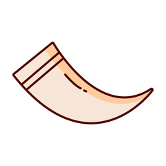 Line animal horn illustration