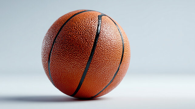 texture ballon of a orange basketball hyperrealistic, 8k - Powered by Adobe