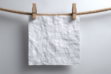 Crumpled white paper on a textured plaster wall creating contrast and depth in an indoor setting