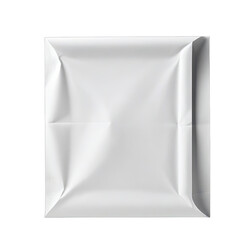 Close-up of folded white wrapping paper