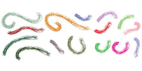 Set of hand drawn doodle lines underlines and squiggle lines, scribbles elements. Decorative doodles sketch scribble hand drawn handmade pencil pen marker set vector graphic design illustration.