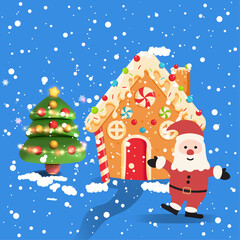 christmas tree and snowman
