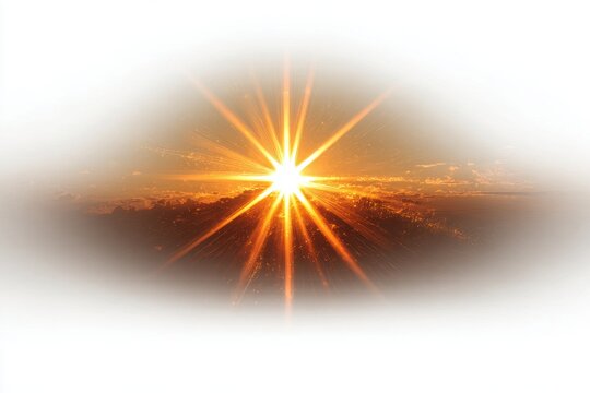 Gold light streaks flare, abstract energy explosion in space, light ray burst background