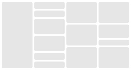 Obraz premium Bento grid template layout shape. Bento box modular collage frame design geometry background.