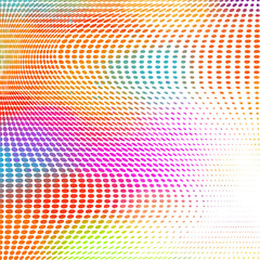 Modern Halftone colored Subtle Pop Art Texture. Vector waves of dots. Hand drawn. Not AI, minimalist backgrounds