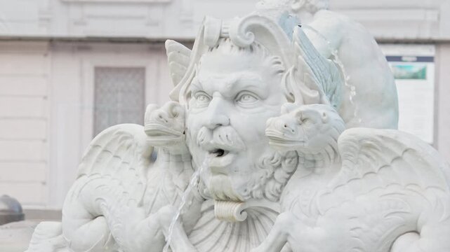 Fontana del Moro in Piazza Navona with Baroque Sculptures and Vibrant Atmosphere