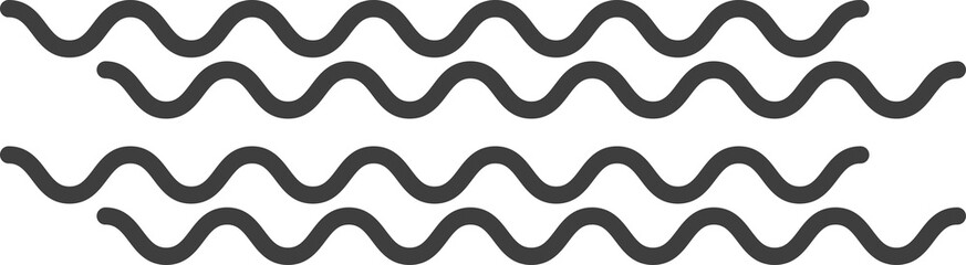 Wavy line pattern lines