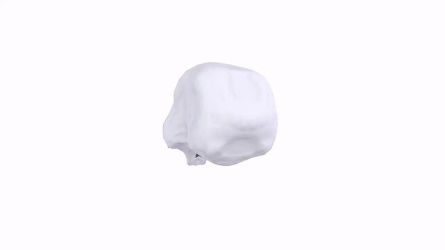 Fluffy White Cloud Isolated on Background