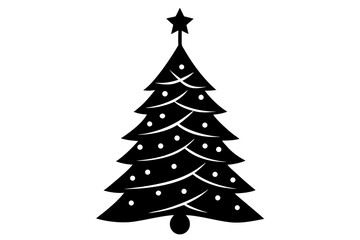 Fototapeta premium christmas tree vector illustration